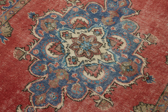 4x6 Red Turkish Vintage Area Rug - 45881