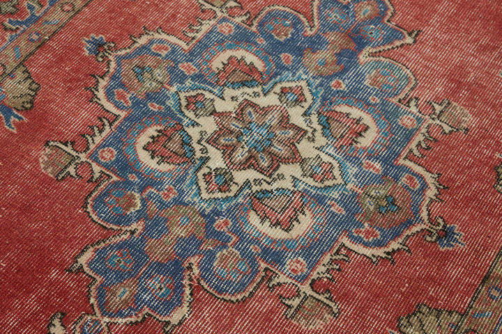 4x6 Red Turkish Vintage Area Rug - 45881