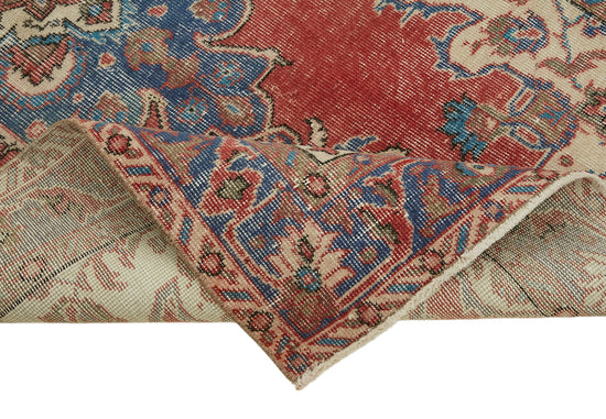 4x6 Red Turkish Vintage Area Rug - 45881