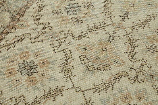 4x7 Beige Turkish Vintage Area Rug - 45884