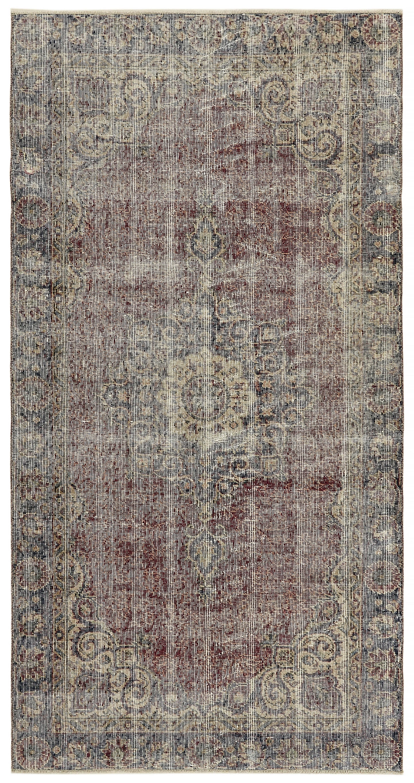4x7 Red Turkish Vintage Area Rug - 45885