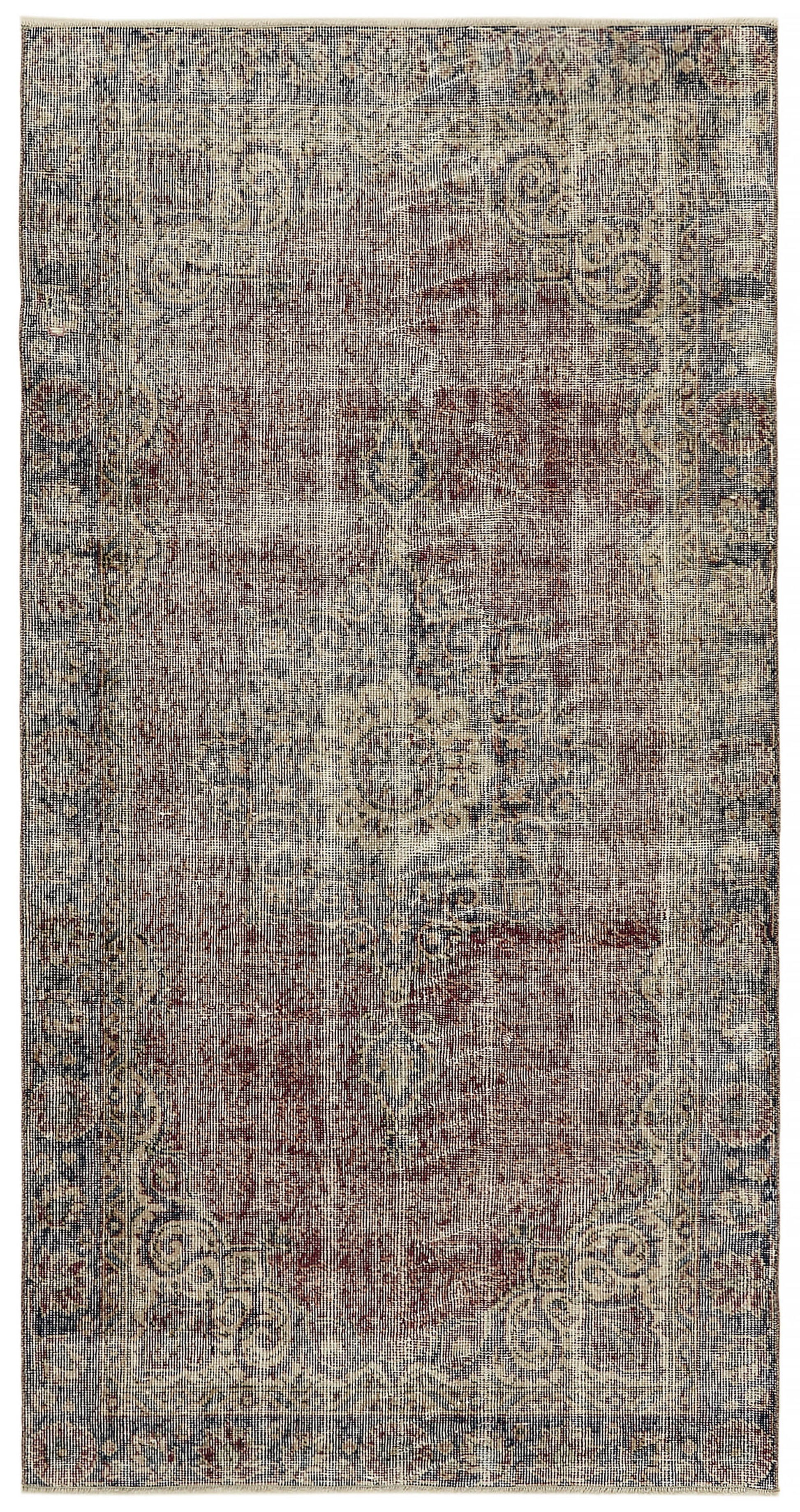 4x7 Red Turkish Vintage Area Rug - 45885