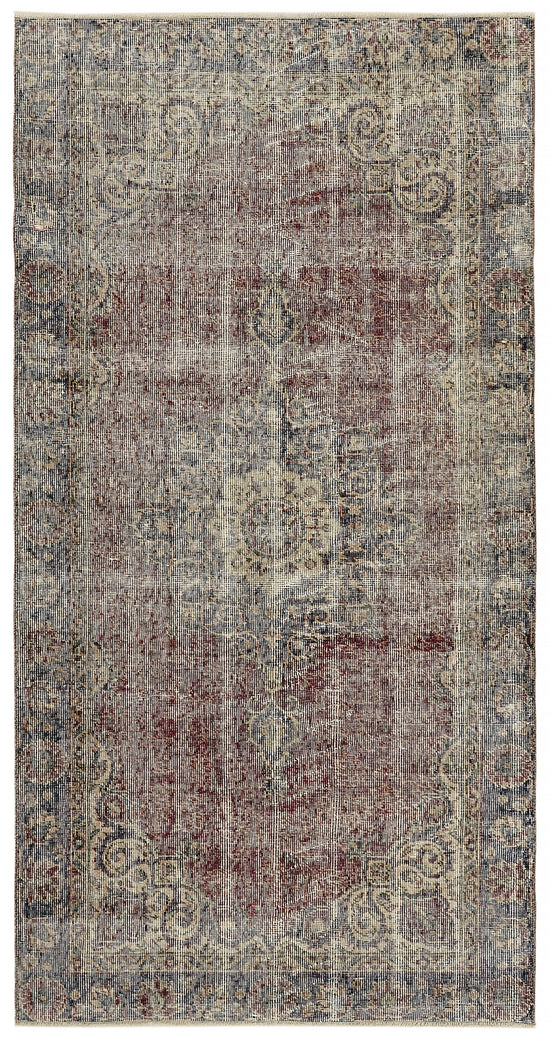 4x7 Red Turkish Vintage Area Rug - 45885