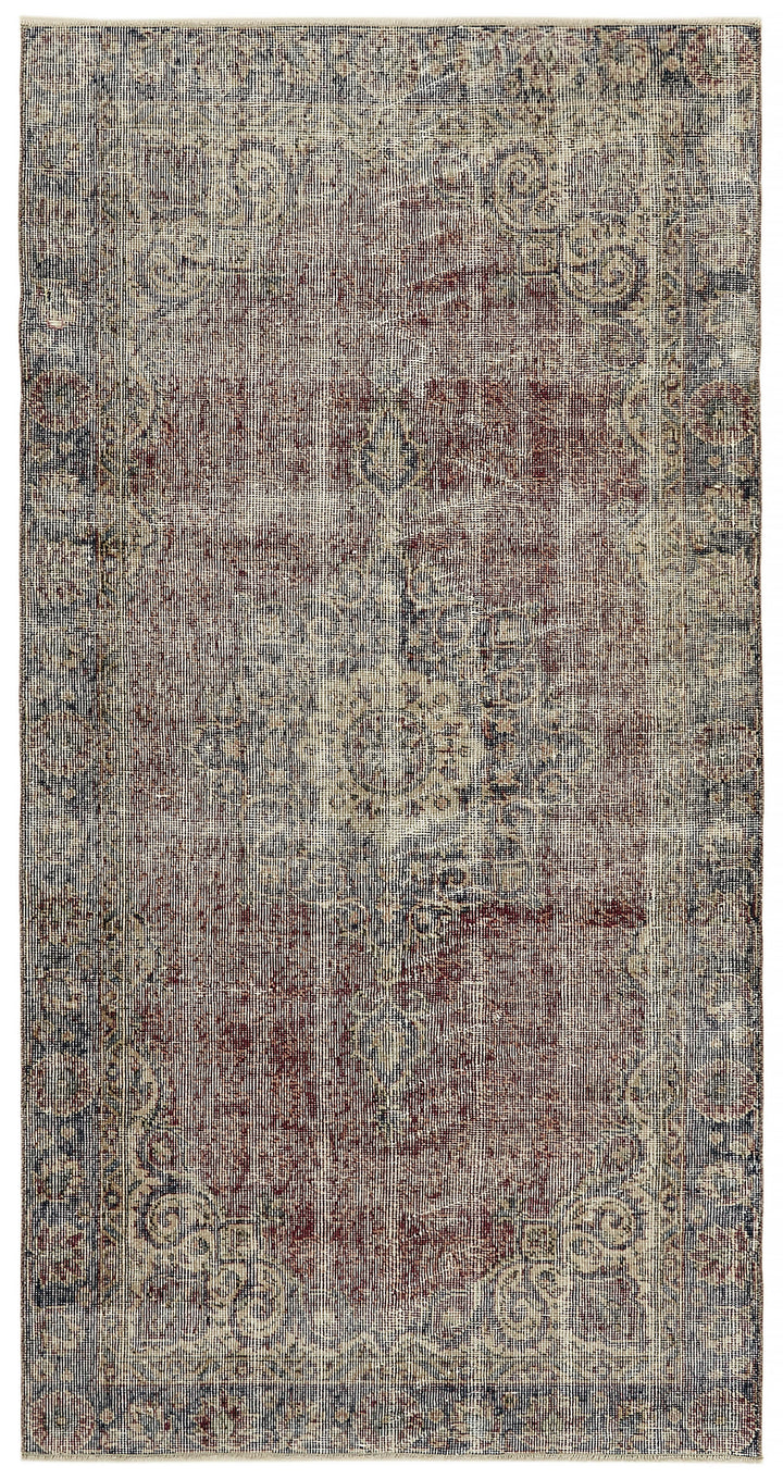 4x7 Red Turkish Vintage Area Rug - 45885