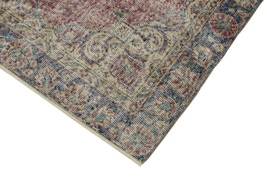 4x7 Red Turkish Vintage Area Rug - 45885