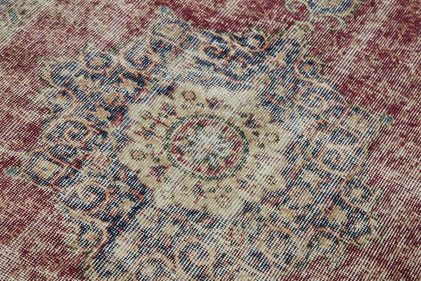 4x7 Red Turkish Vintage Area Rug - 45885