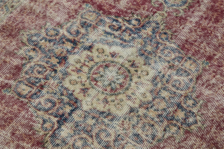 4x7 Red Turkish Vintage Area Rug - 45885