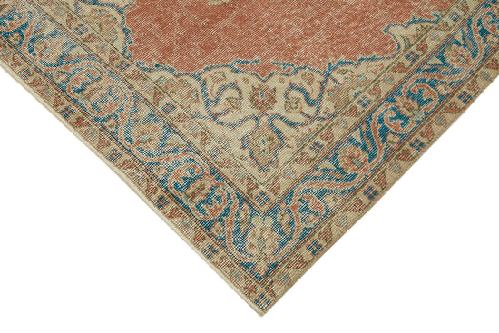 4x6 Red Turkish Vintage Area Rug - 45894