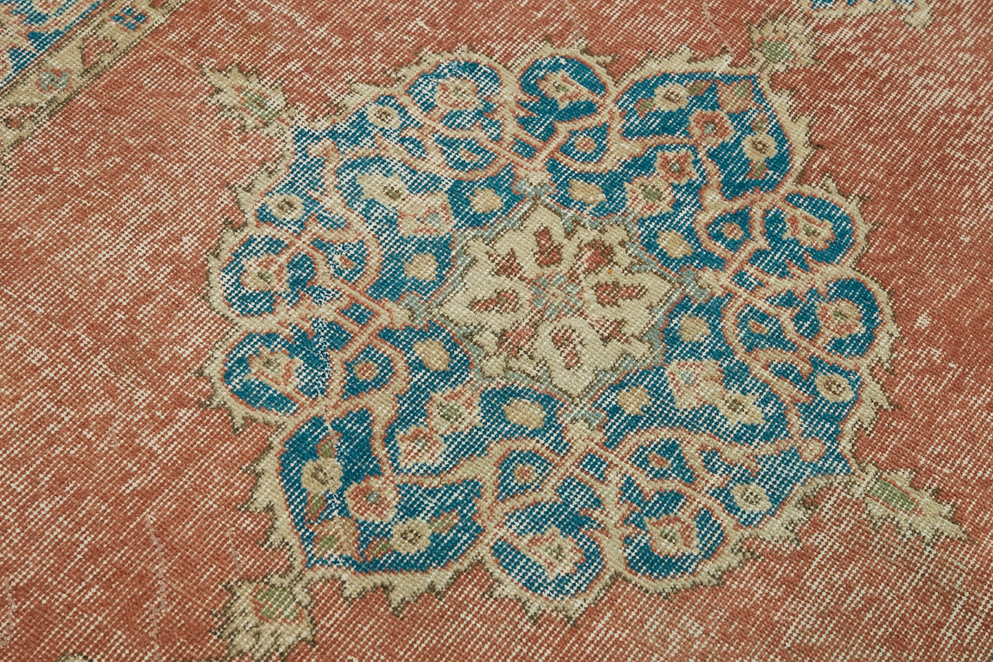 4x6 Red Turkish Vintage Area Rug - 45894