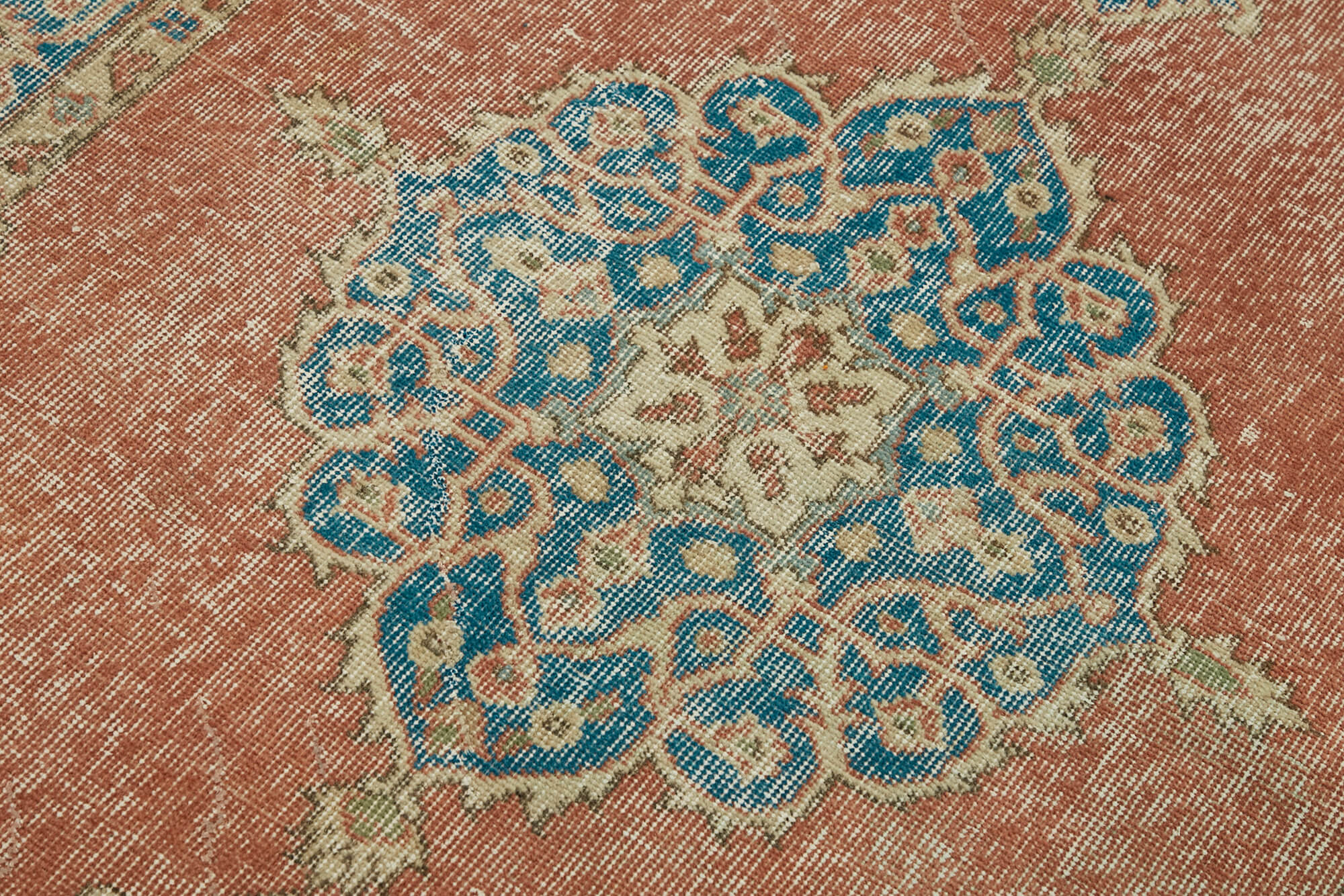4x6 Red Turkish Vintage Area Rug - 45894
