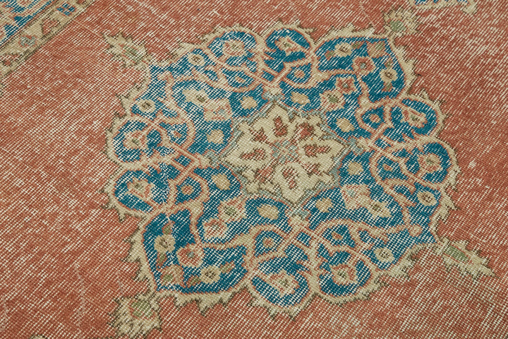 4x6 Red Turkish Vintage Area Rug - 45894