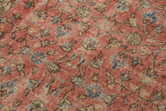 4x6 Red Turkish Vintage Area Rug - 45900