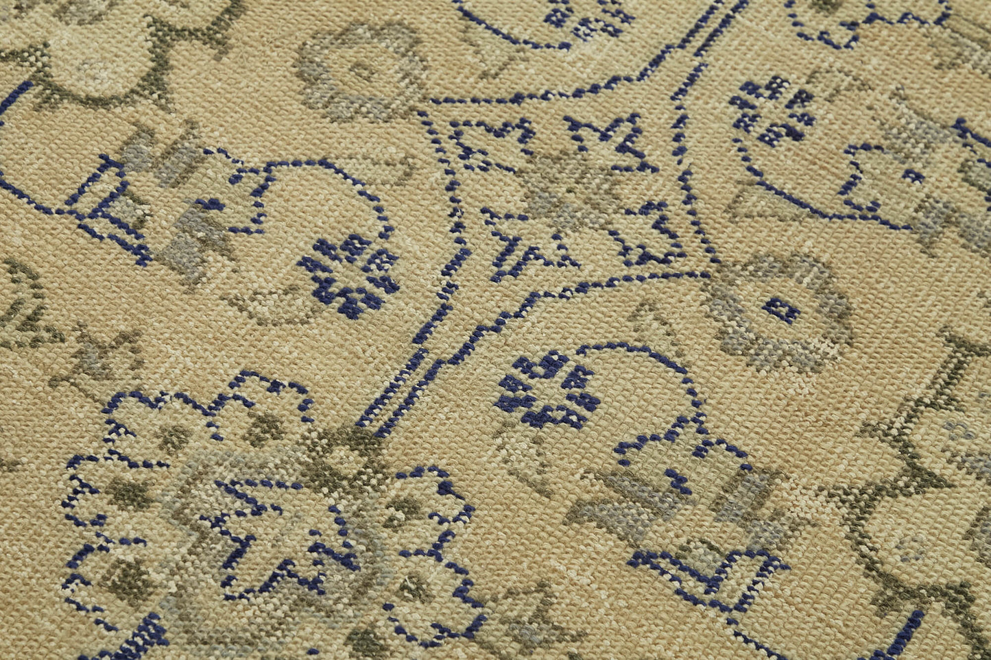 3x6 Beige Turkish Vintage Area Rug - 45901