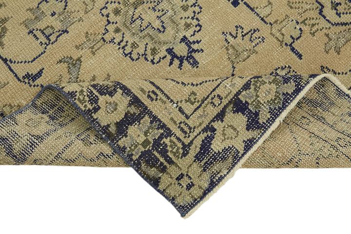 3x6 Beige Turkish Vintage Area Rug - 45901