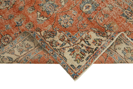4x7 Beige Turkish Vintage Area Rug - 45905