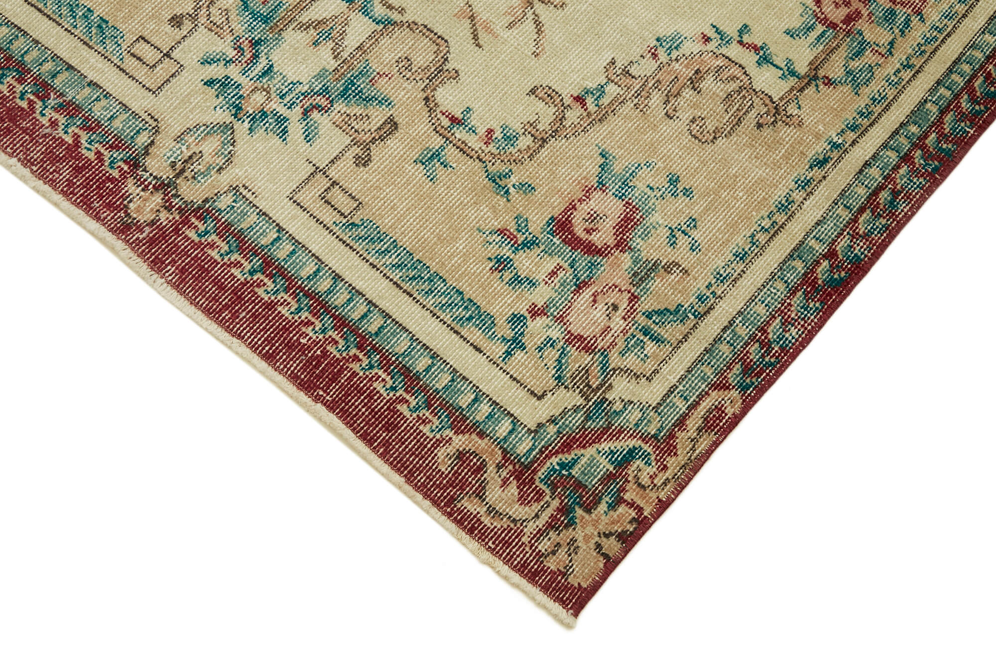 4x7 Red Turkish Vintage Area Rug - 45907