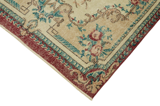 4x7 Red Turkish Vintage Area Rug - 45907