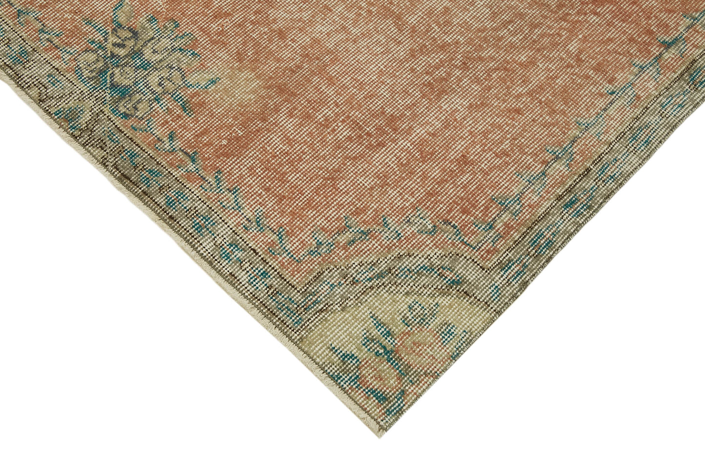 4x7 Beige Turkish Vintage Area Rug - 45911