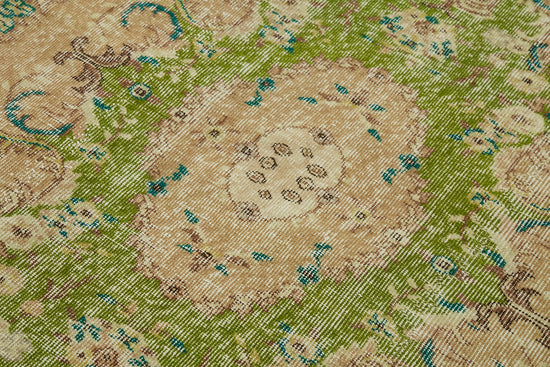 4x7 Beige Turkish Vintage Area Rug - 45914