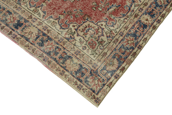 4x6 Beige Turkish Vintage Area Rug - 45916