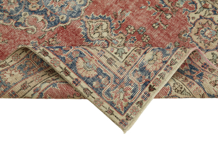 4x6 Beige Turkish Vintage Area Rug - 45916