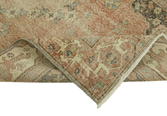 4x7 Beige Turkish Vintage Area Rug - 45921