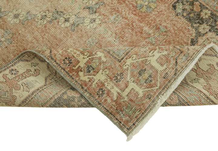 4x7 Beige Turkish Vintage Area Rug - 45921