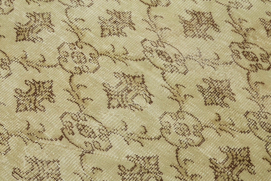 4x6 Beige Turkish Vintage Area Rug - 45922