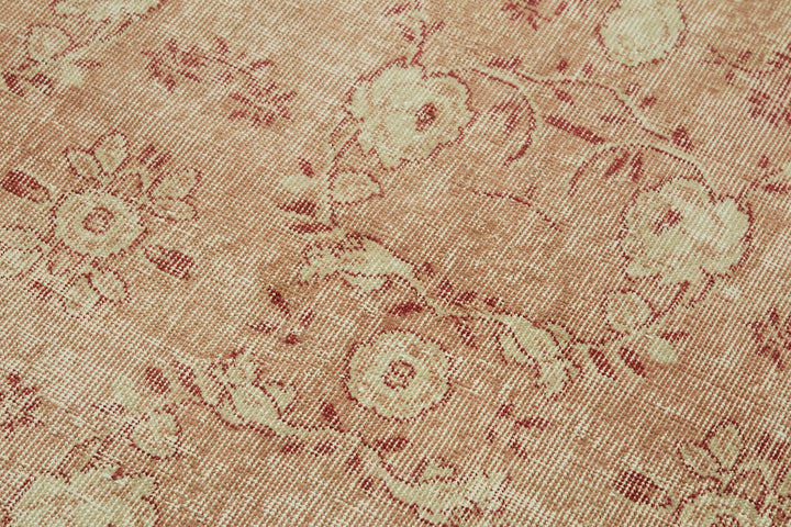 4x6 Beige Turkish Vintage Area Rug - 45925