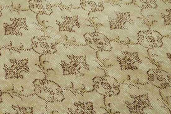 4x6 Beige Turkish Vintage Area Rug - 45926