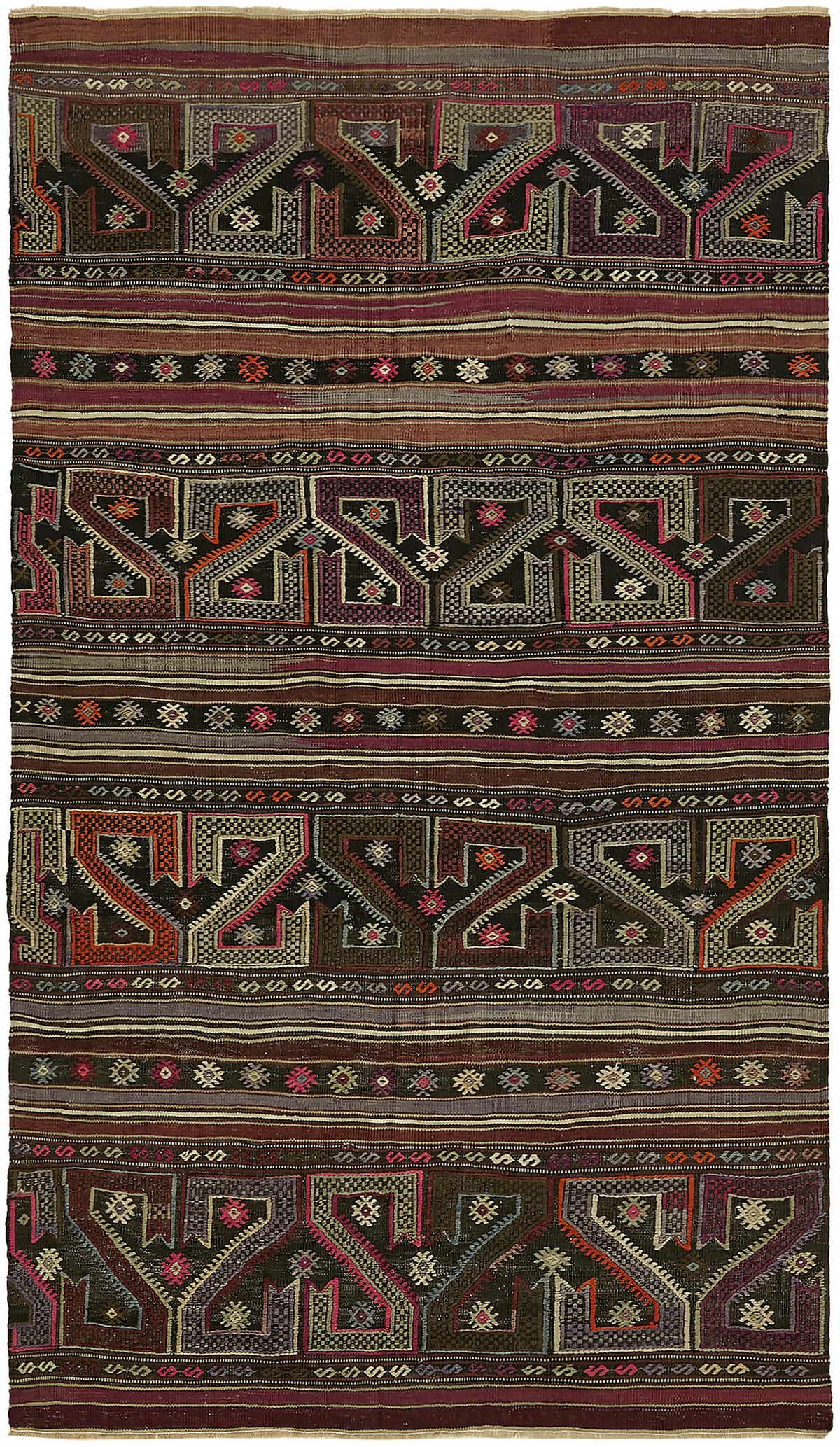 4x8 Multicolor Oriental Kilim Rug - 45931