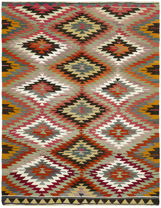 5x8 Multicolor Oriental Kilim Rug - 45933