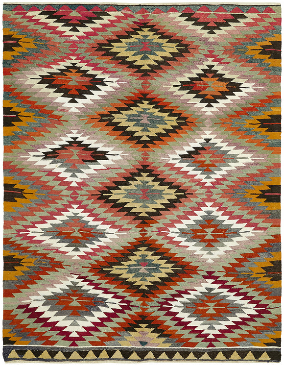 5x8 Multicolor Oriental Kilim Rug - 45933