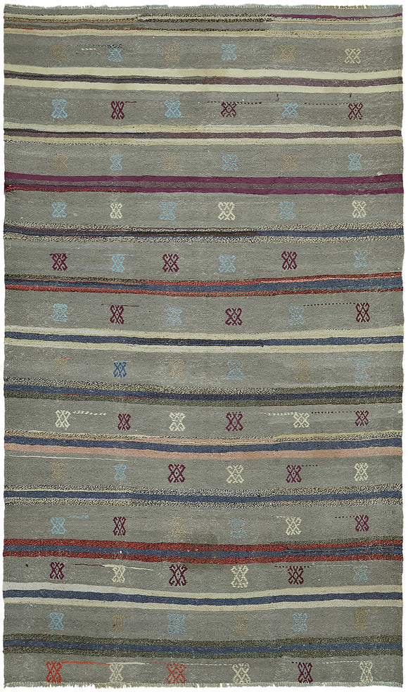 5x8 Multicolor Oriental Kilim Rug - 45934