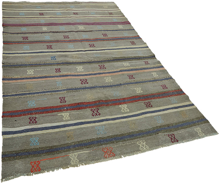 5x8 Multicolor Oriental Kilim Rug - 45934