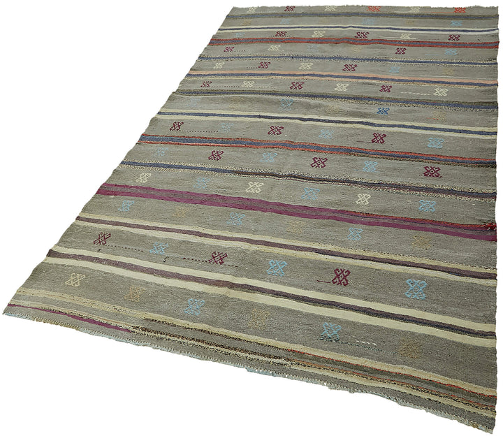 5x8 Multicolor Oriental Kilim Rug - 45934
