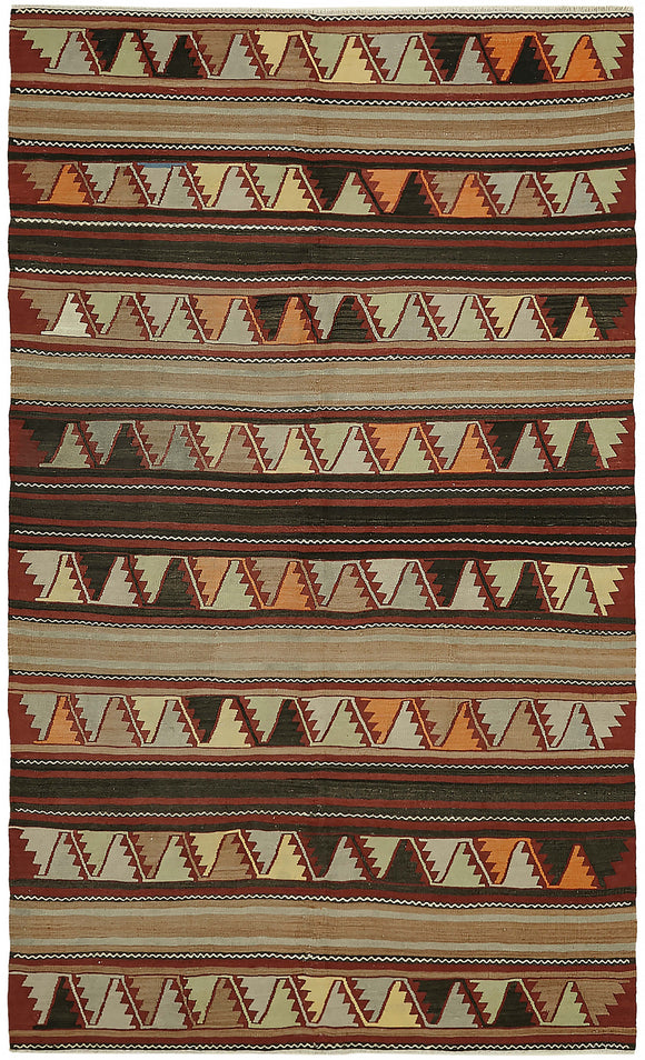 5x8 Multicolor Oriental Kilim Rug - 45936