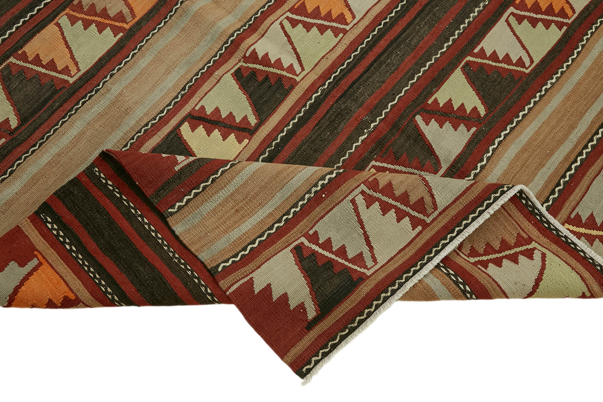 5x8 Multicolor Oriental Kilim Rug - 45936