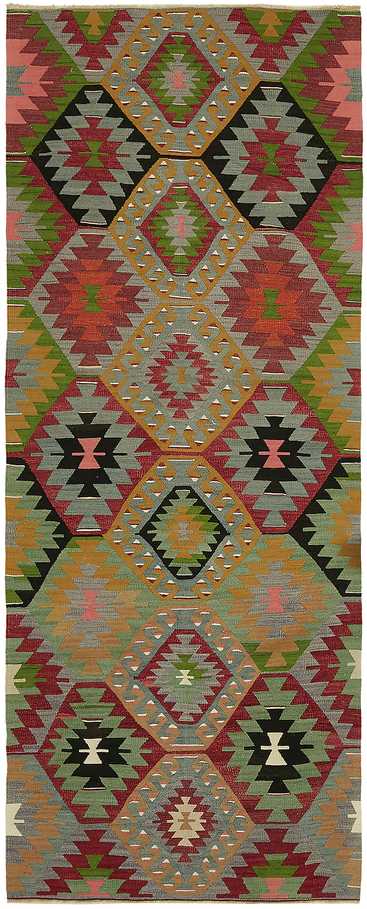 3x9 Multicolor Oriental Kilim Rug - 45943