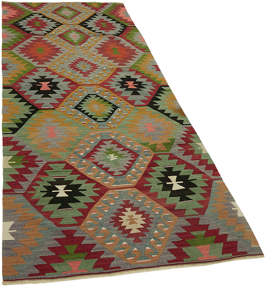 3x9 Multicolor Oriental Kilim Rug - 45943