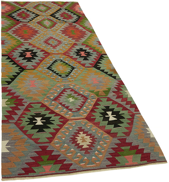 3x9 Multicolor Oriental Kilim Rug - 45943
