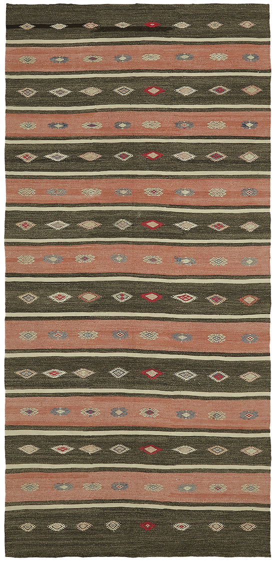 5x11 Multicolor Oriental Kilim Rug - 45947