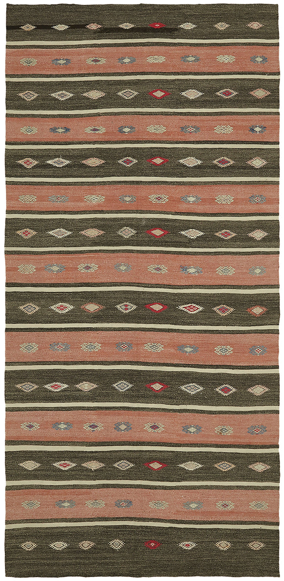 5x11 Multicolor Oriental Kilim Rug - 45947