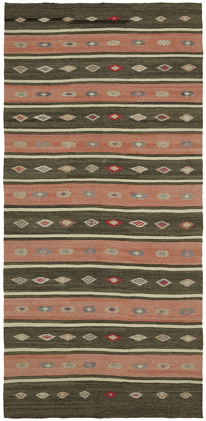 5x11 Multicolor Oriental Kilim Rug - 45947
