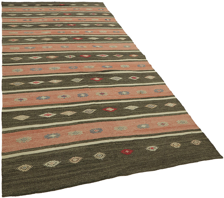 5x11 Multicolor Oriental Kilim Rug - 45947