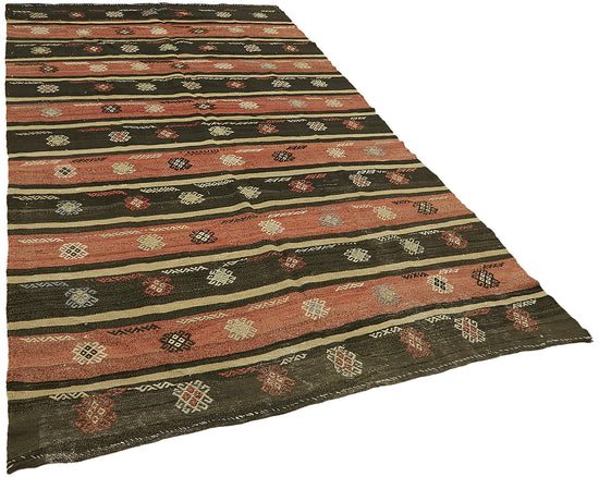 6x10 Multicolor Oriental Kilim Rug - 45948
