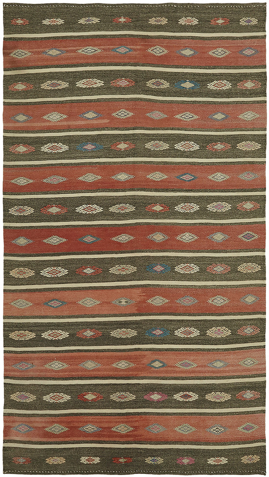 5x9 Multicolor Oriental Kilim Rug - 45951