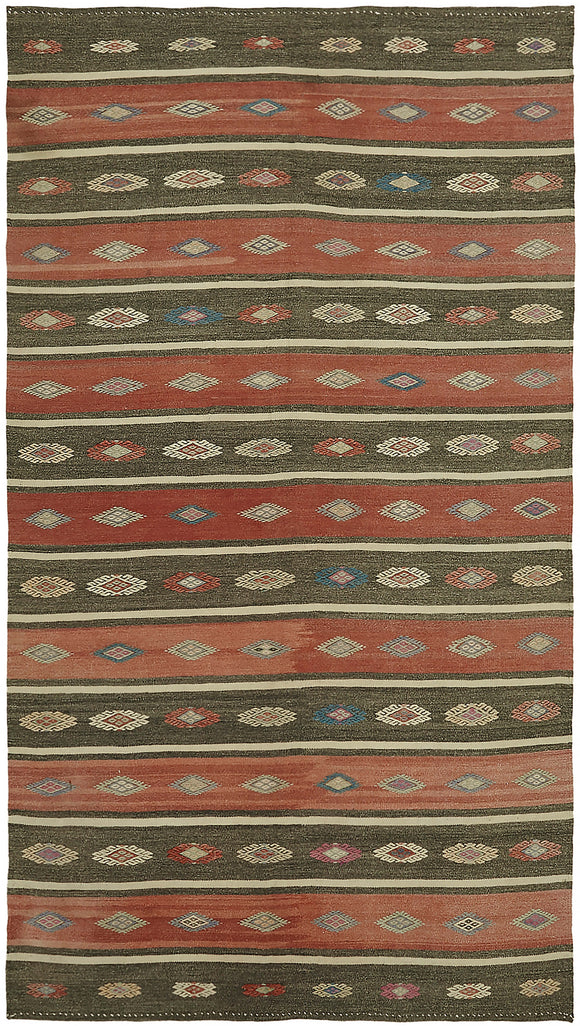 5x9 Multicolor Oriental Kilim Rug - 45951