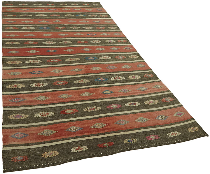 5x9 Multicolor Oriental Kilim Rug - 45951
