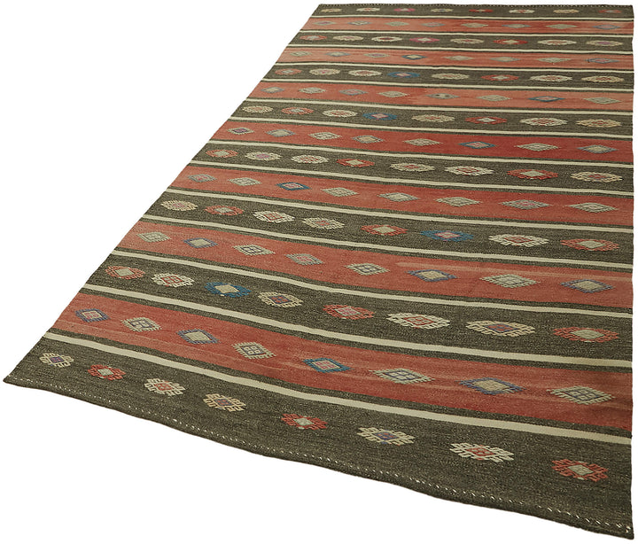 5x9 Multicolor Oriental Kilim Rug - 45951